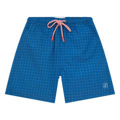 Smallable Kid - Archie Karierter Badeshorts | Blau