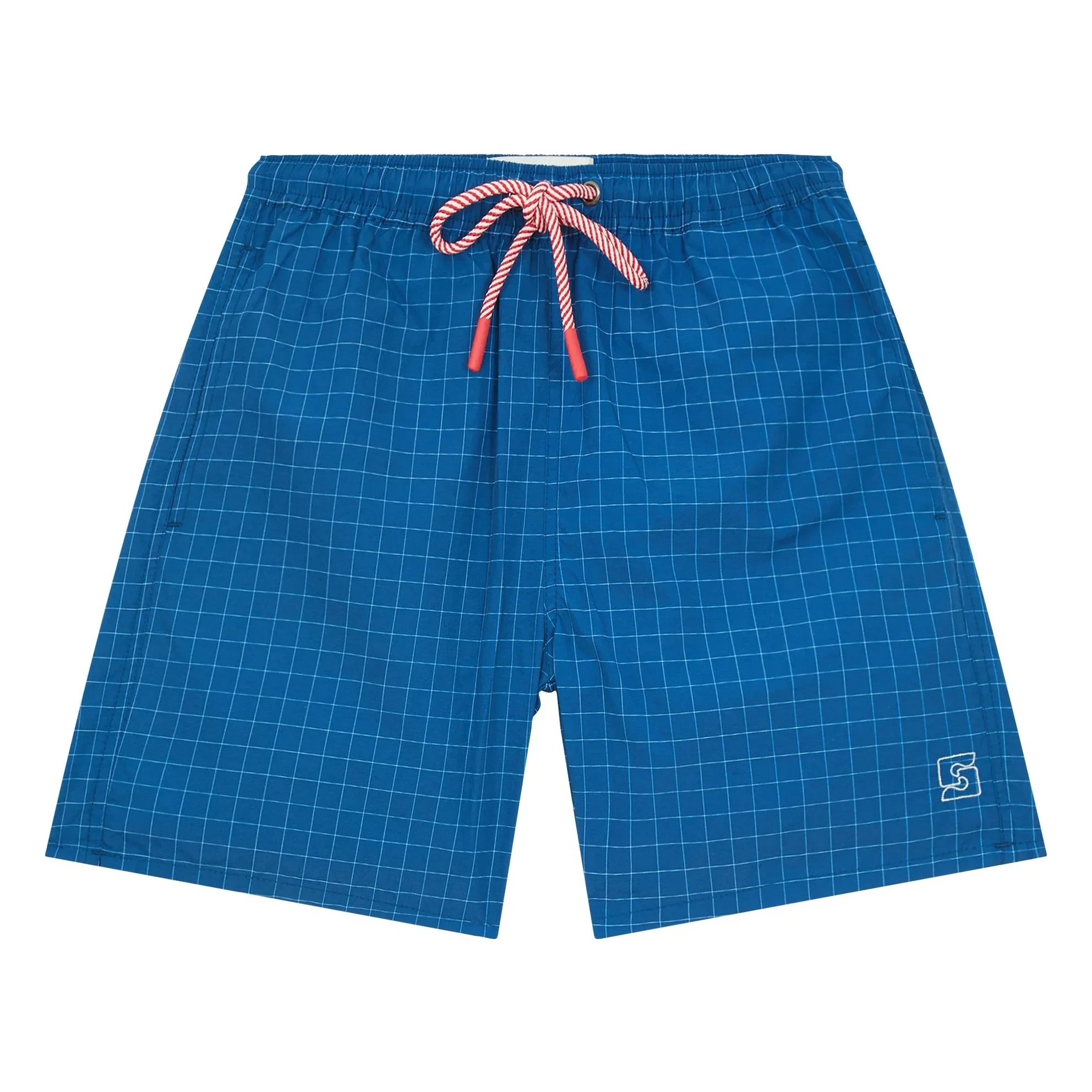 Smallable Kid - Archie Karierter Badeshorts | Blau