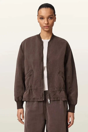 AllSaints kadın keten bomber SOFI