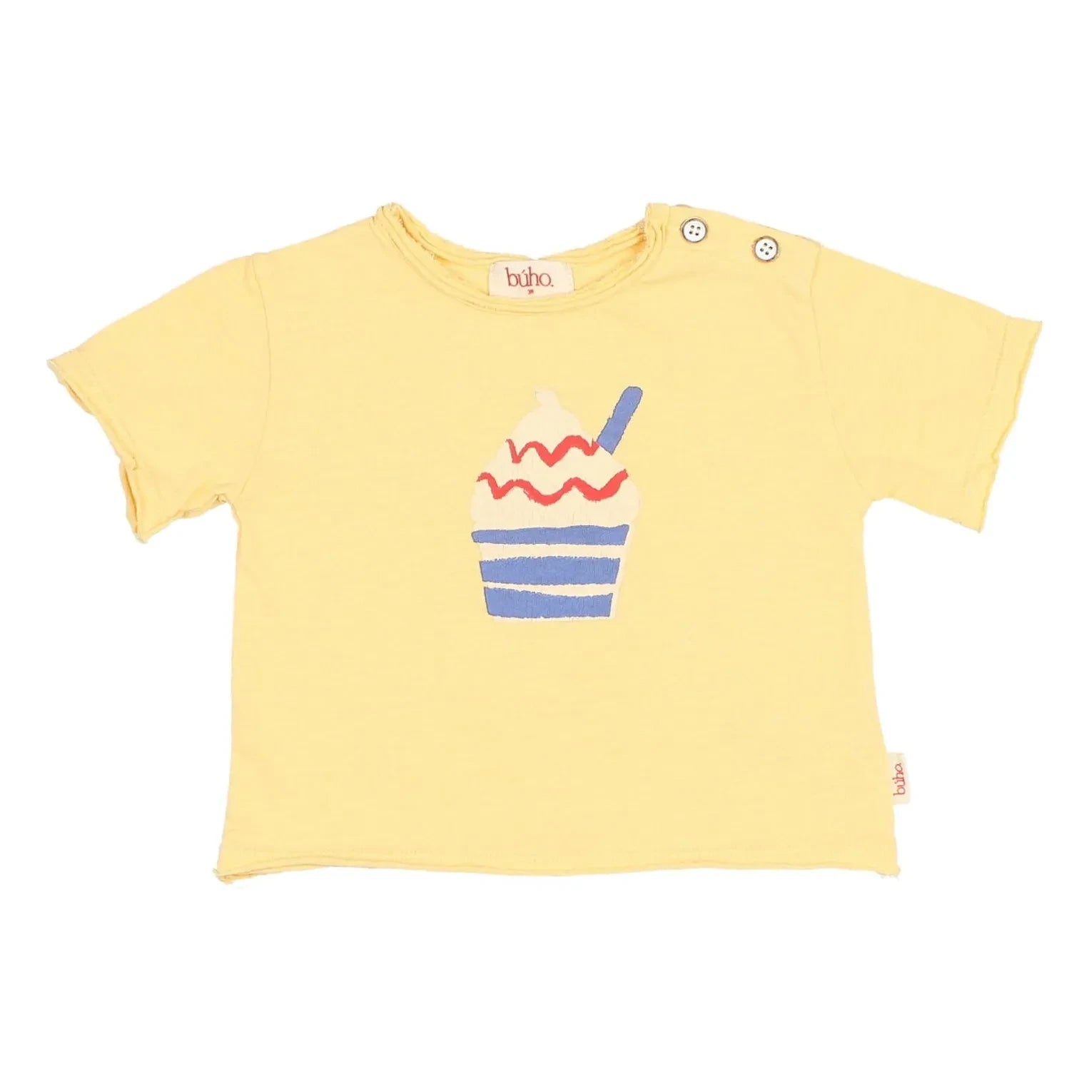 Búho - T-Shirt aus Bio-Baumwolle | Gelb