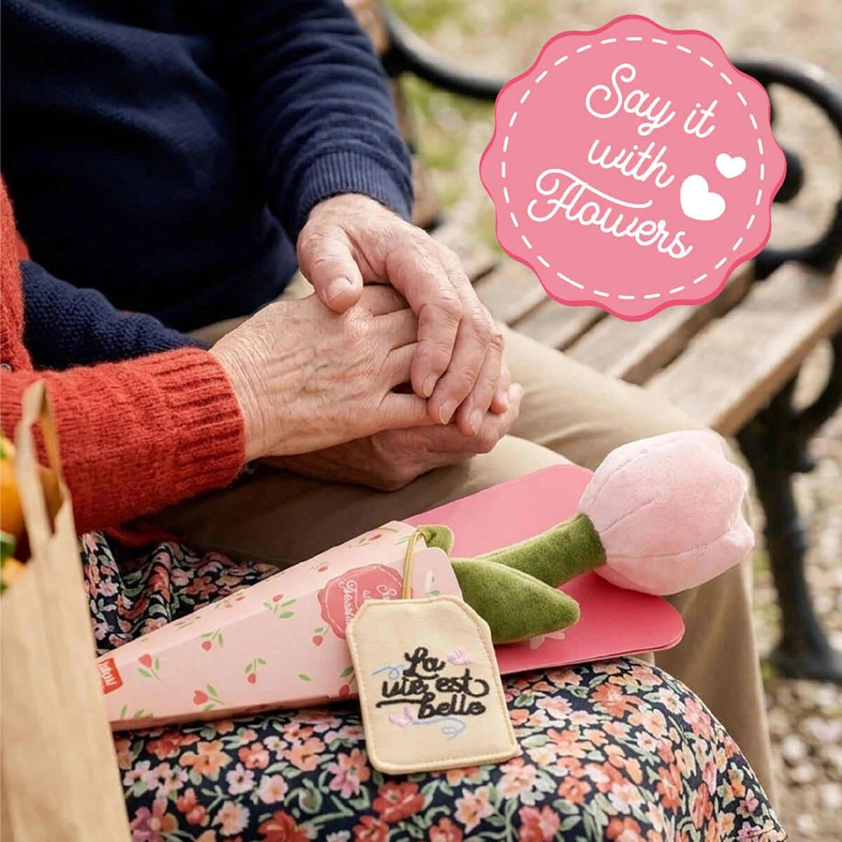 Legami - Tulpen Plüsch Spielzeug Bouquet - Sag es mit Blumen