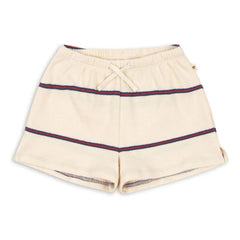 Konges Sløjd - Gestreifte Bio-Baumwoll Trio Shorts | Beige
