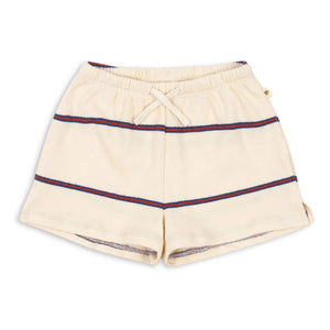 Konges Sløjd - Gestreifte Bio-Baumwoll Trio Shorts | Beige