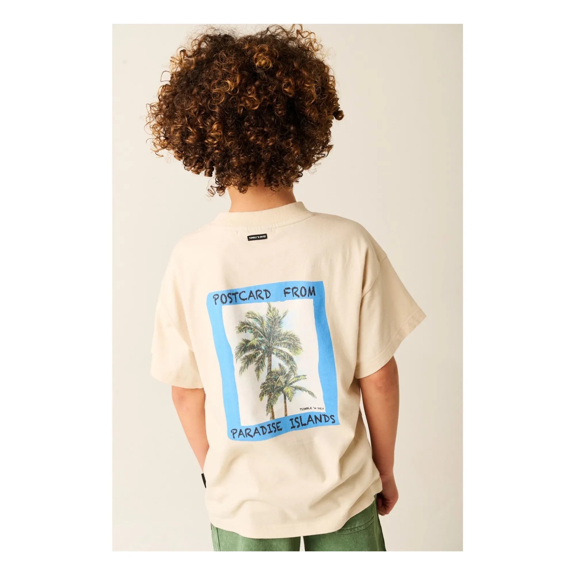 Tumble N'Dry – Paradise Islands Oversize T-Shirt aus Bio-Baumwolle | Ecru