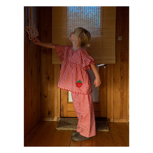 SISSEL EDELBO - Charlène Vichy Bluse - Kinderkollektion | Rot
