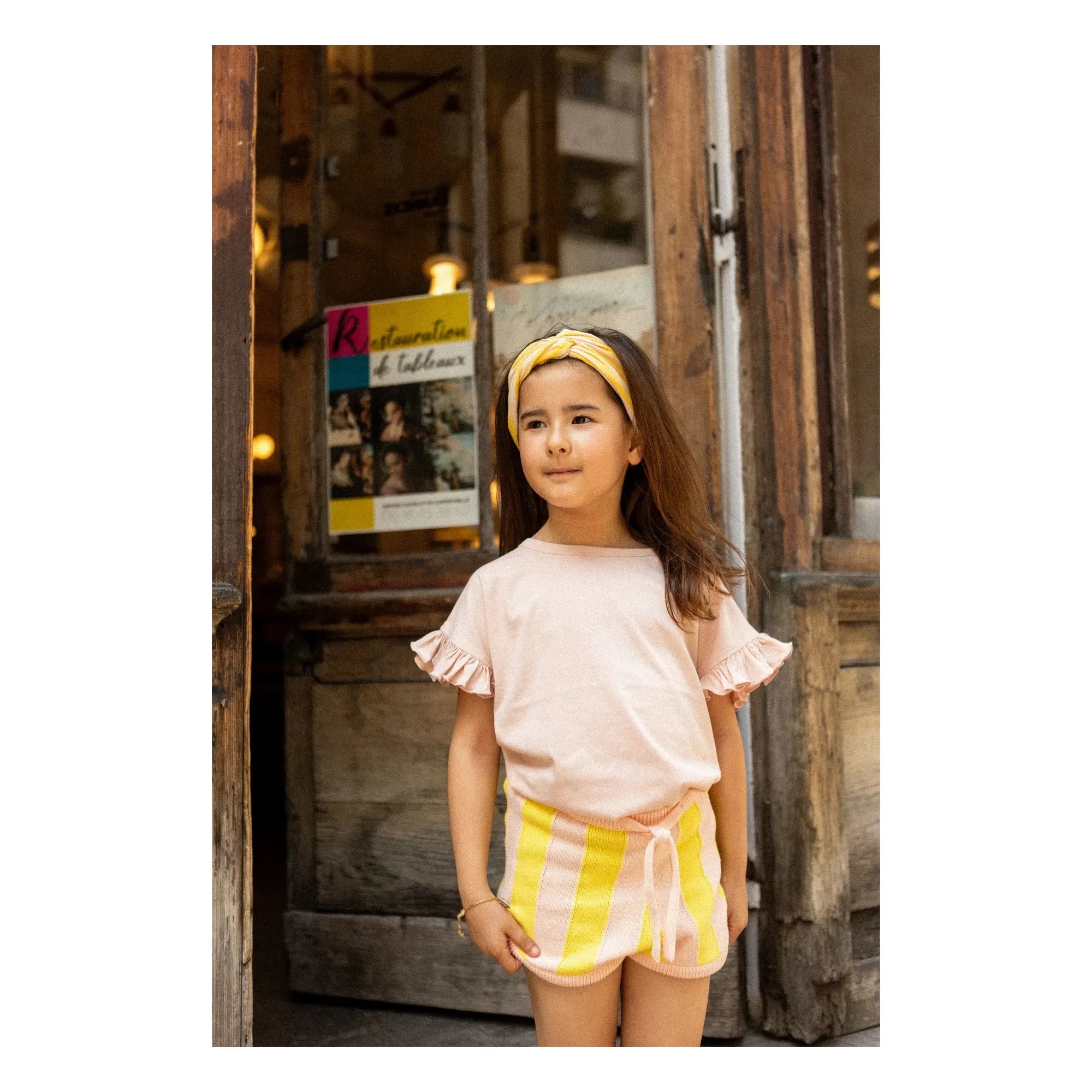 Louis Louise - Francesca Gestreiftes Haarband | Gelb