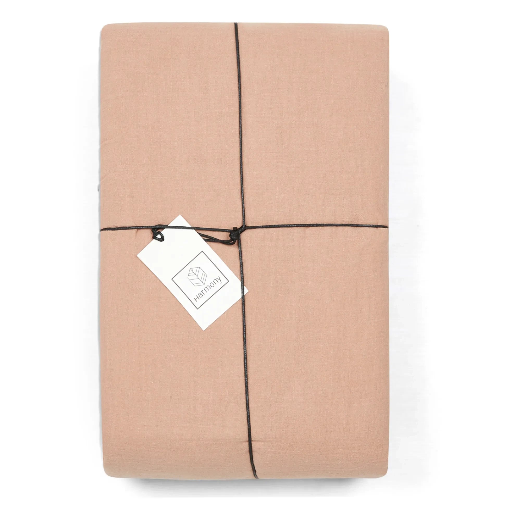 Haomy - Bettbezug aus Baumwoll-Voile | Beige Rosa