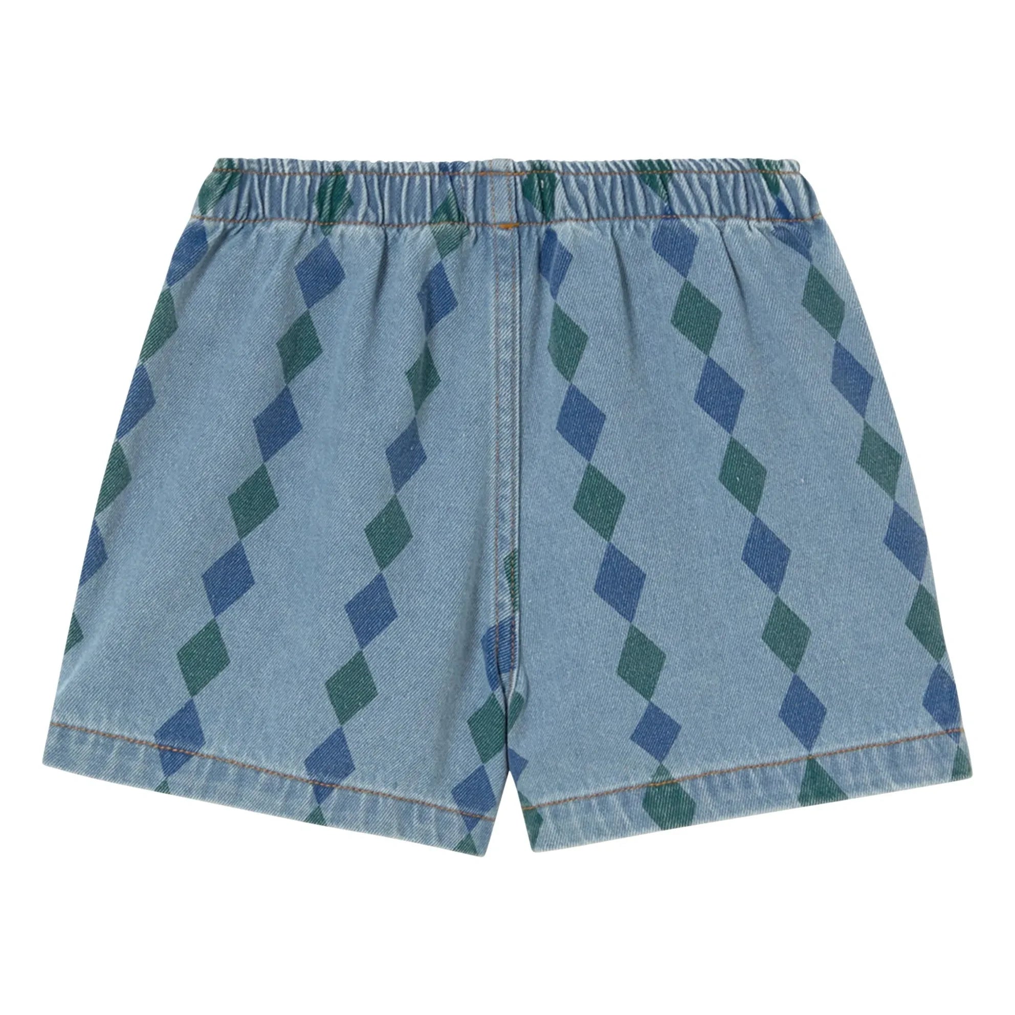 Tinycottons - Denim Losange Shorts | Blau