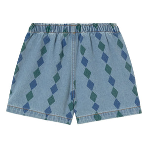 Tinycottons - Denim Losange Shorts | Blau