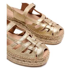Naguisa - Thalis Metalik Espadriller | Altın