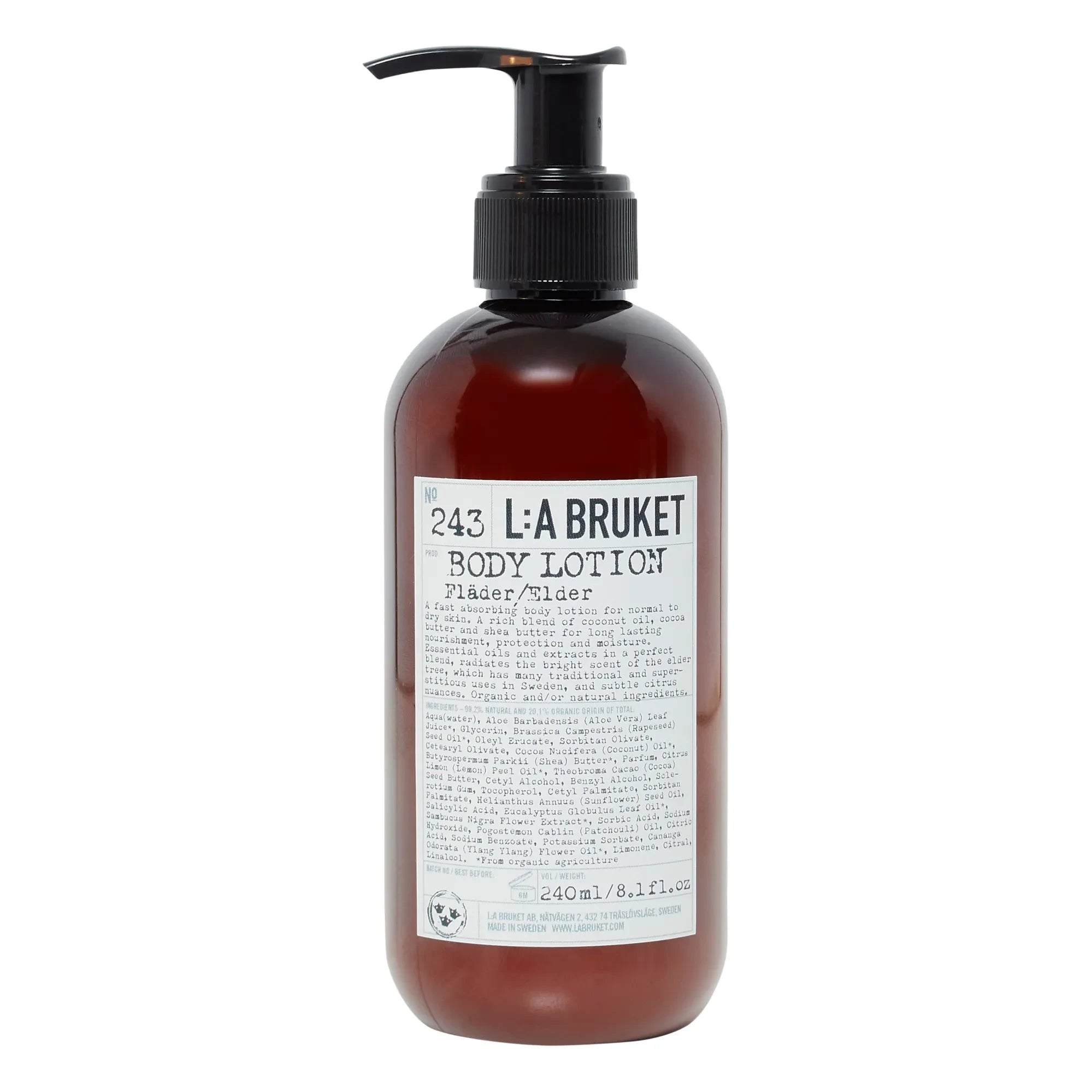 L:A BRUKET - 243 Body Lotion Elder 240 ml
