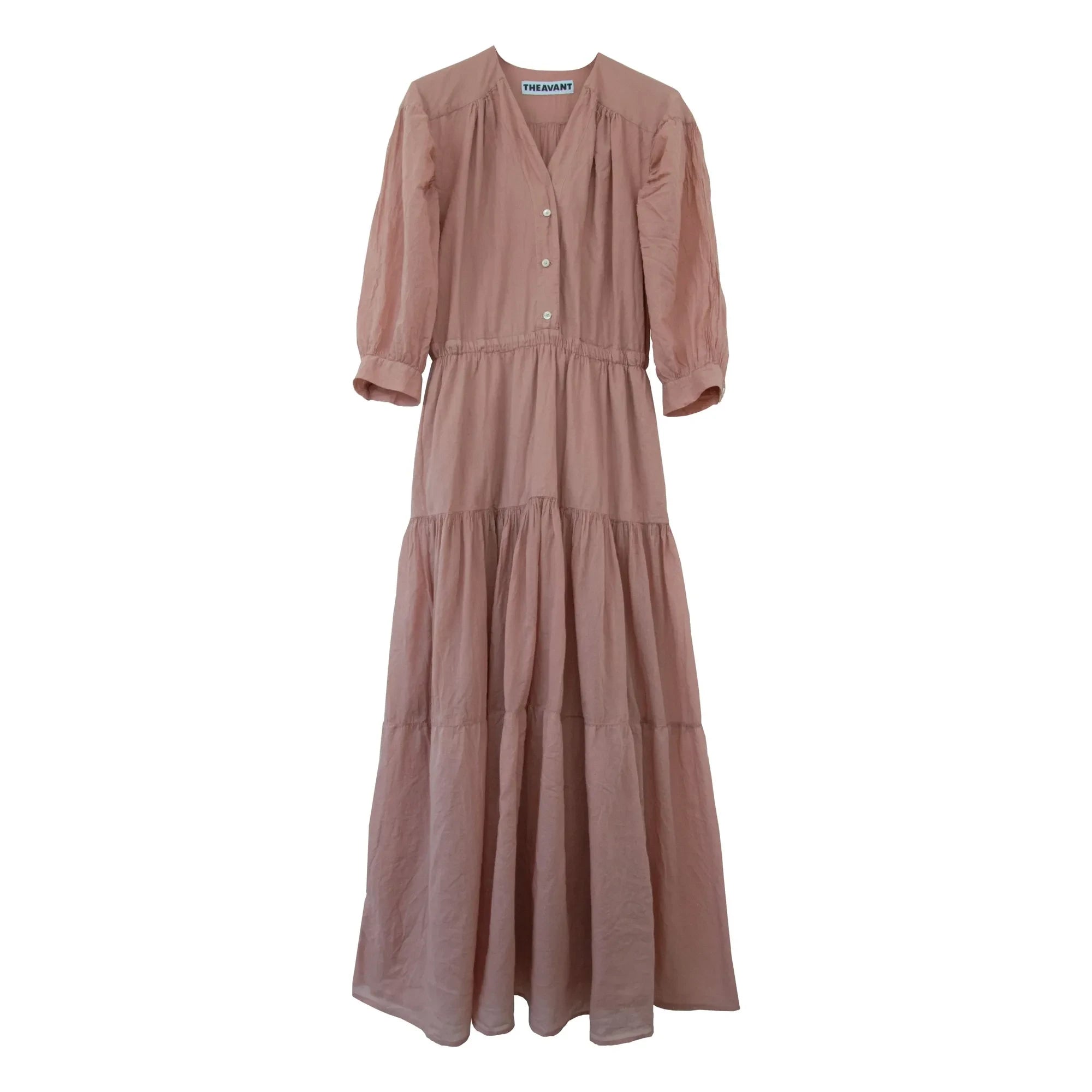 THEAVANT - Joana Pamuk Voile Kleid | Beige