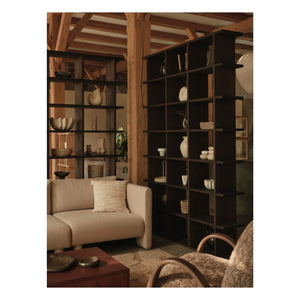 Ferm Living - FSC Blur Storage ahşap çekmeceli sehpa | Koyu ahşap