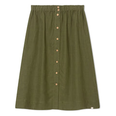 Matona - Leinen-Midirock | Olive