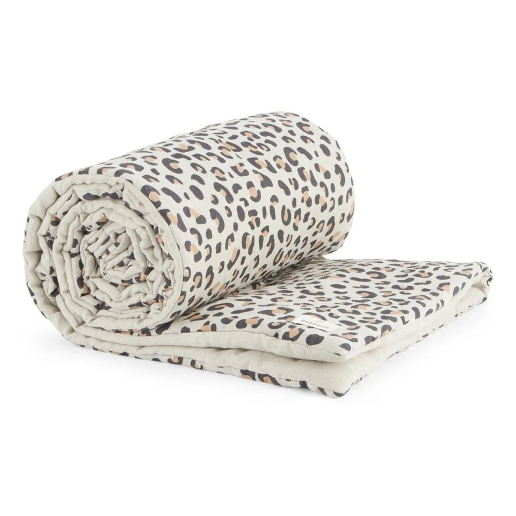 Gabrielle Paris - Bettdecke aus gewaschenem Leinen | Leopard