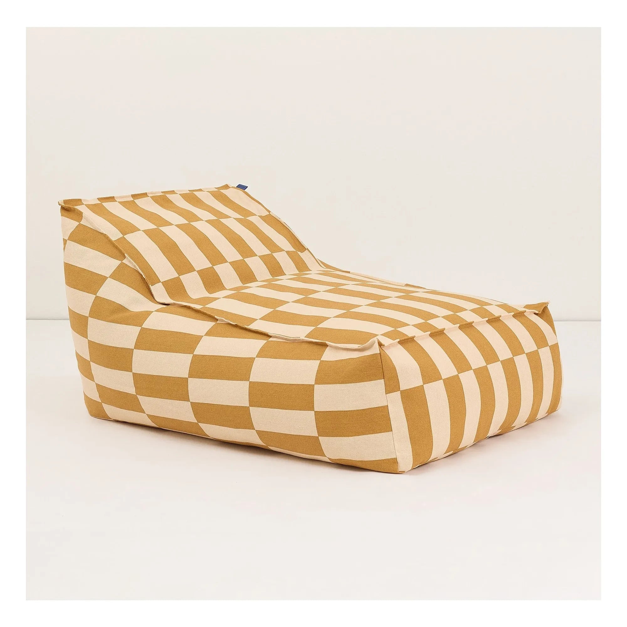 Nobodinoz - Vibes Tiles langer Pouf | Gelb