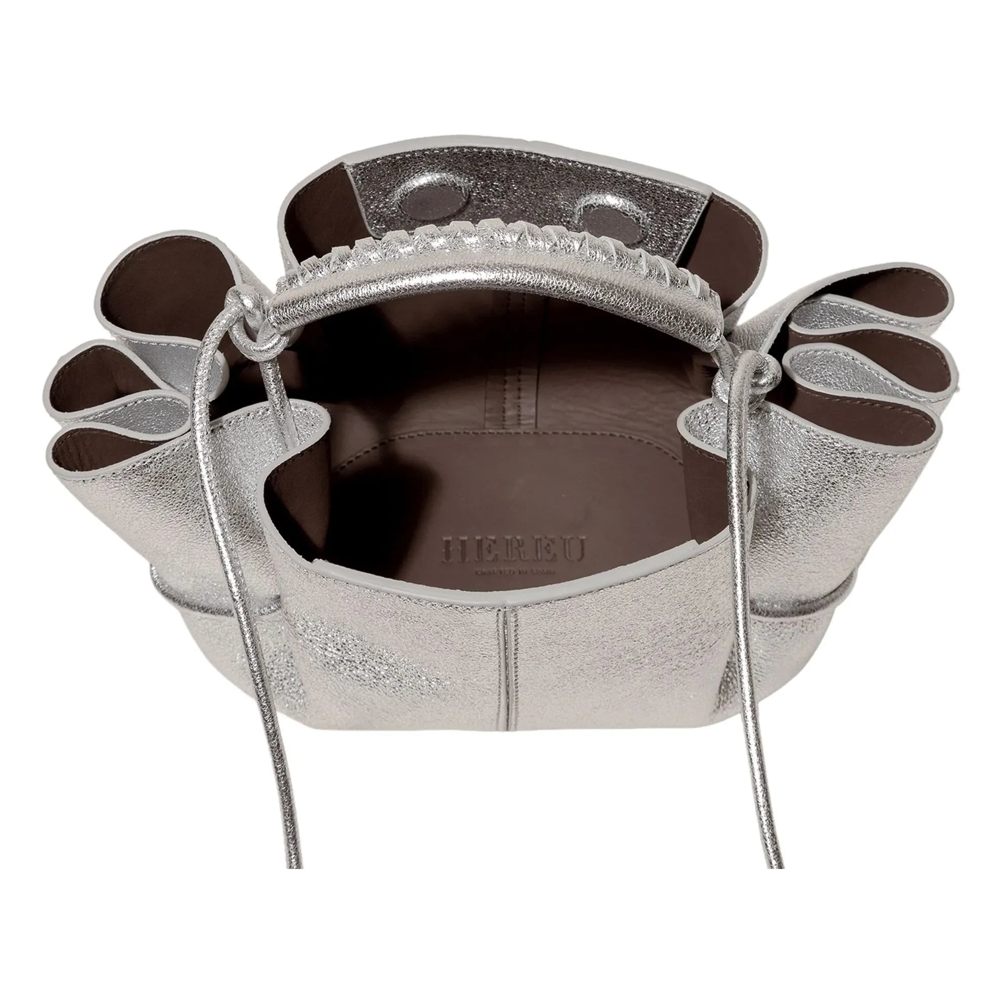 Hereu - Arta Mini Metallic Tasche | Silber