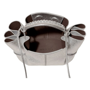 Hereu - Arta Mini Metallic Tasche | Silber