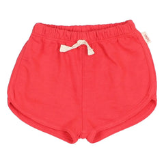Búho - Baby-Shorts aus Bio-Baumwollfleece | Rot