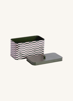 Present Time - Salerno Metall Aufbewahrungsbox | Waldgrün