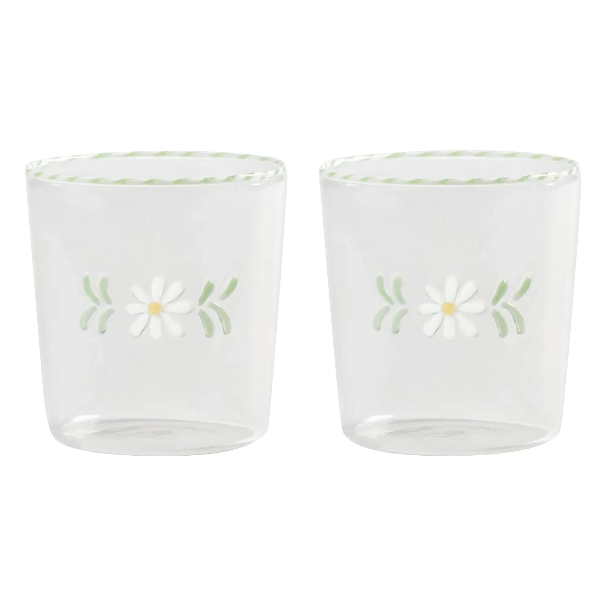 &Klevering - Flora Gläser - 2er-Set | Weiß