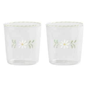 &Klevering - Flora Gläser - 2er-Set | Weiß