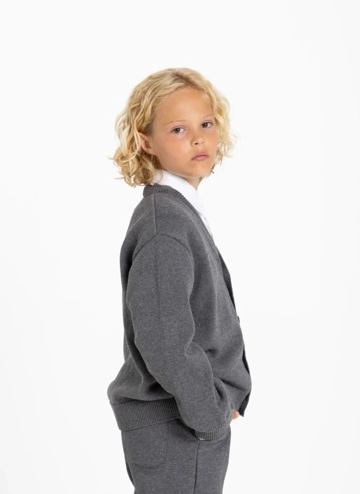 Smallable Kid - Harcourt Organischer Baumwollpullover | Grau meliert