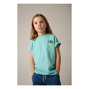 Tumble N'Dry - Reef Sunset Bio-Baumwoll-T-Shirt | Hellblau