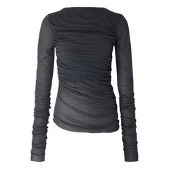 Soeur - Gaya Baumwoll-T-Shirt | Grau-Blau