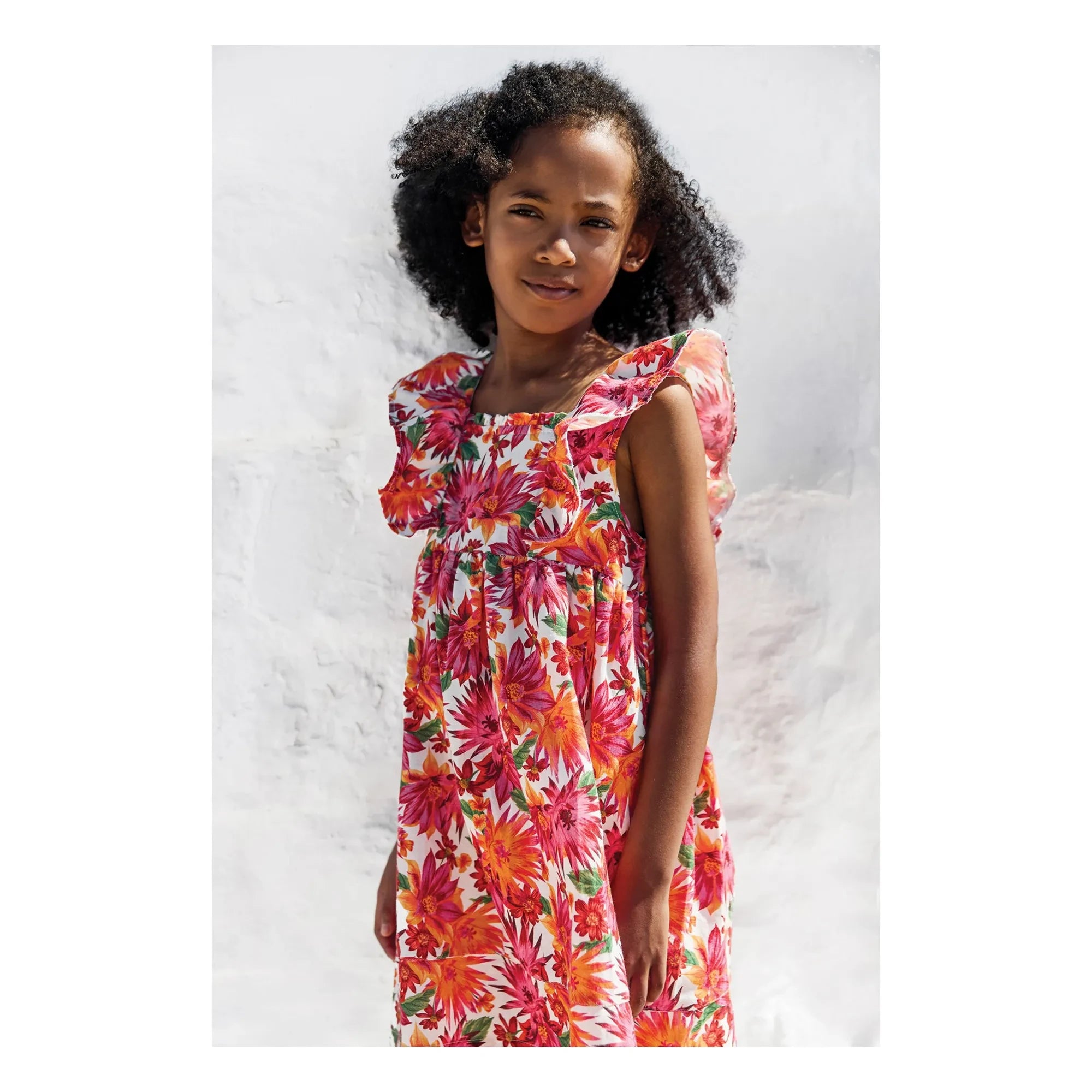 Tartine et Chocolat - Geblümtes Kleid | Orange