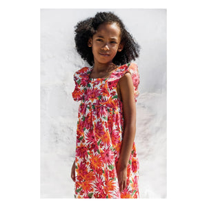 Tartine et Chocolat - Geblümtes Kleid | Orange