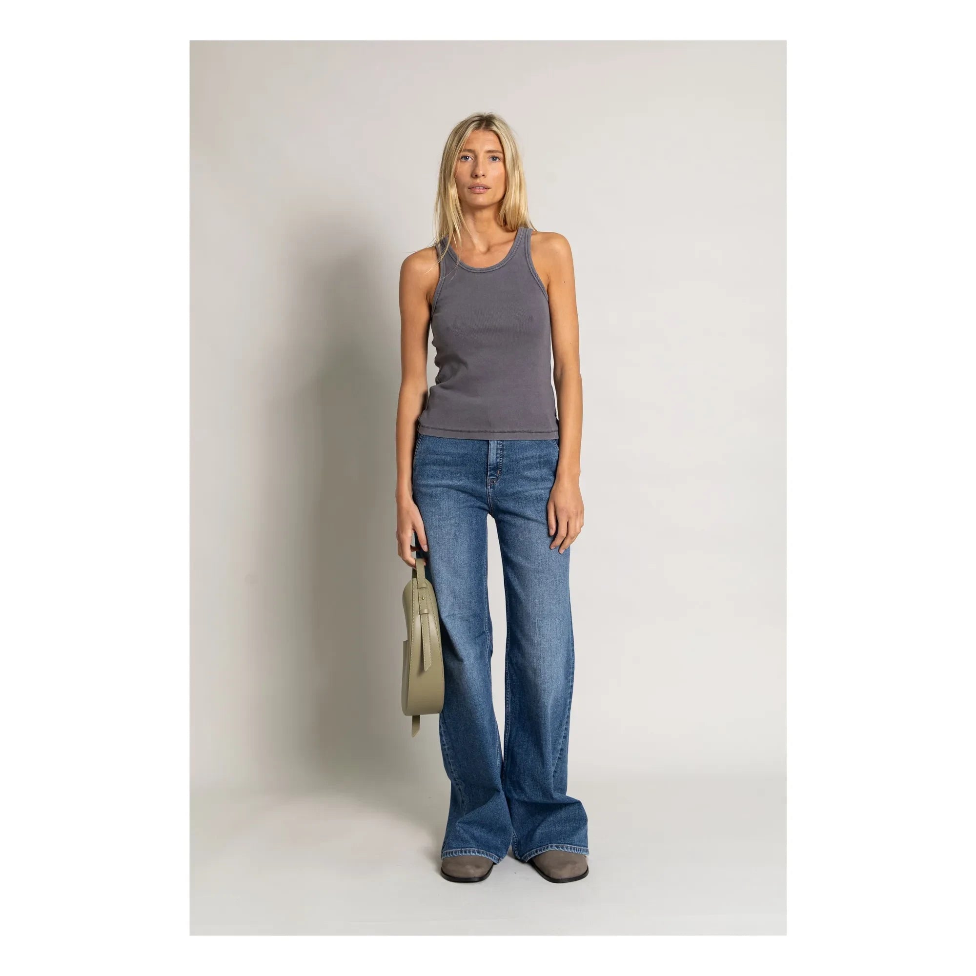 Smallable Woman - Ayla Ripp-Tanktop aus Bio-Baumwolle | Anthrazit