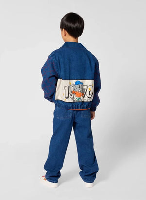 Kenzo - 1970 Denim Fermuarlı Ceket | Mavi