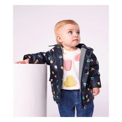 Petit Bateau - Ciré İkonik Kalp Desenli Bebek | Lacivert