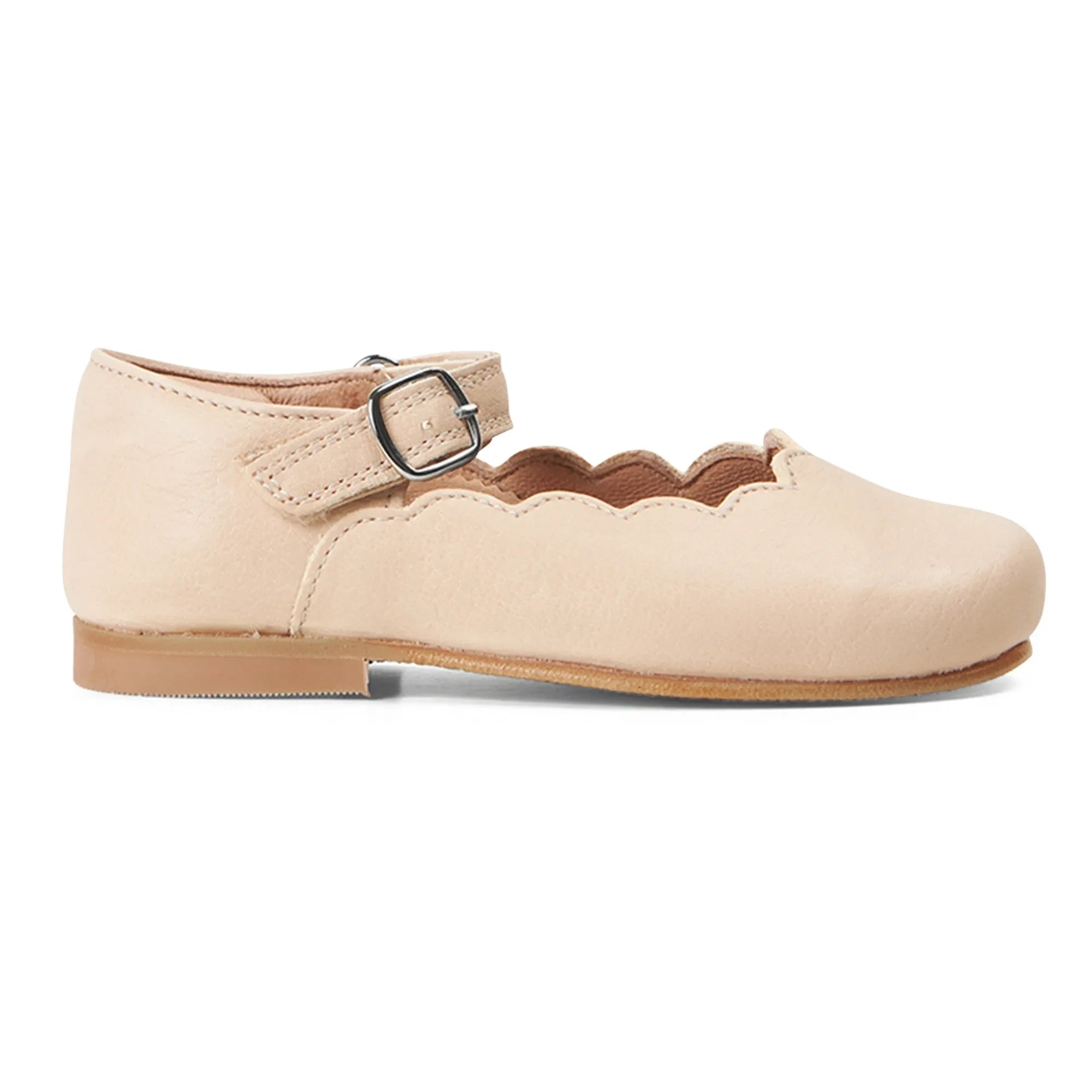 Petit Nord – Mary Jane Schuhe mit Rüschen | Creme