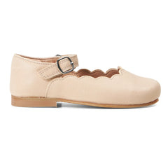 Petit Nord – Mary Jane Schuhe mit Rüschen | Creme
