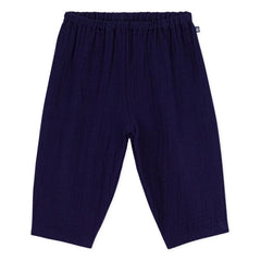 Petit Bateau – Hose aus Bio-Baumwollgaze | Nachtblau