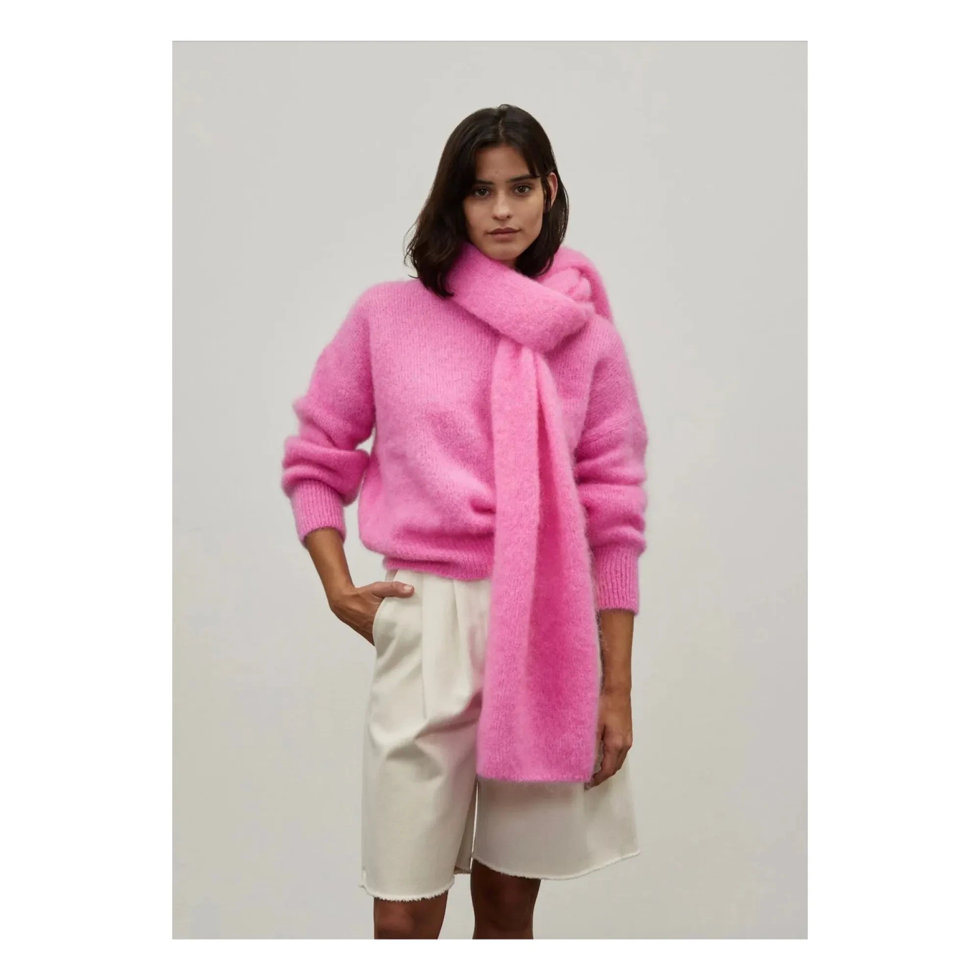 Surprise Paris - Donna Super Kid Mohair Schal | Rosa