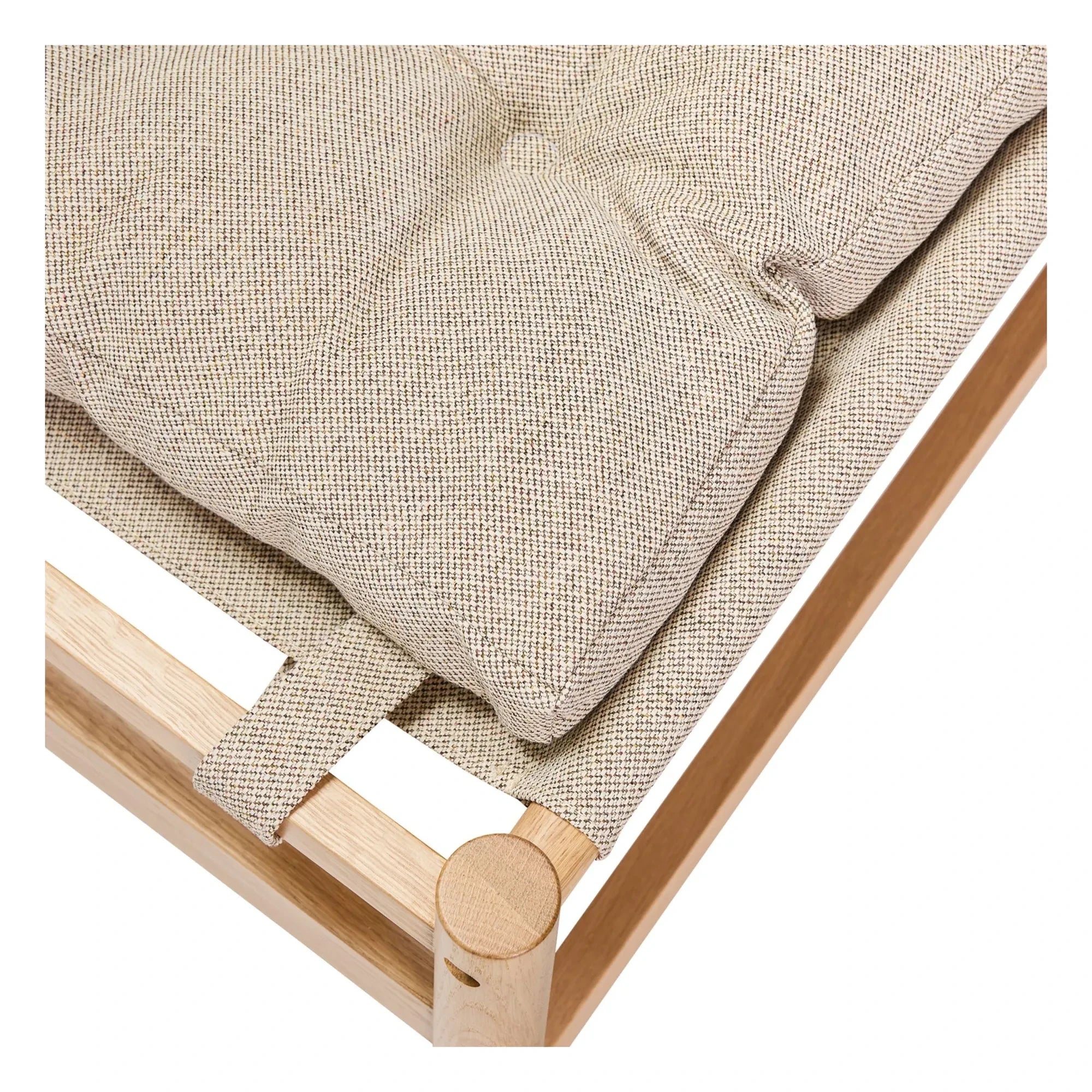 Hübsch - Heritage Sessel mit Fußhocker | Beige