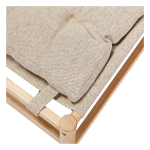 Hübsch - Heritage Sessel mit Fußhocker | Beige