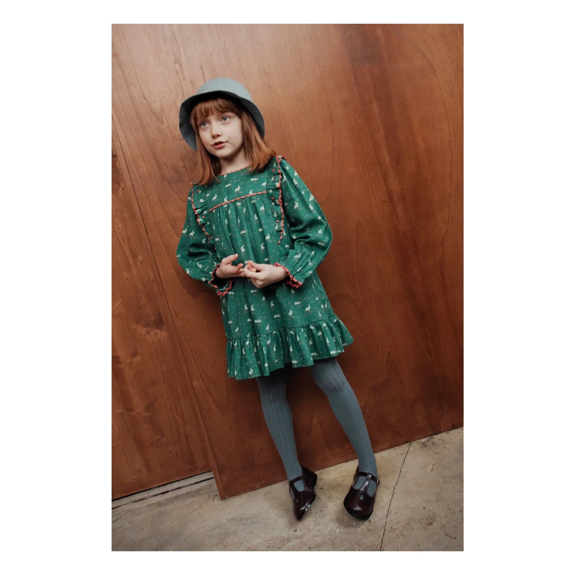 Emile et Ida - Kleid Lapinou | Grün