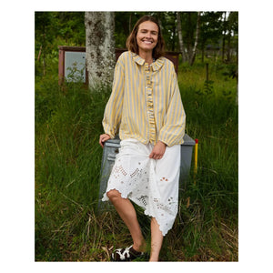 SISSEL EDELBO - Gestreiftes Mirelle Hemd | Gelb