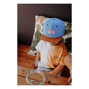 Hello Hossy - Düz Siperlikli Şapka | Denim Mavi