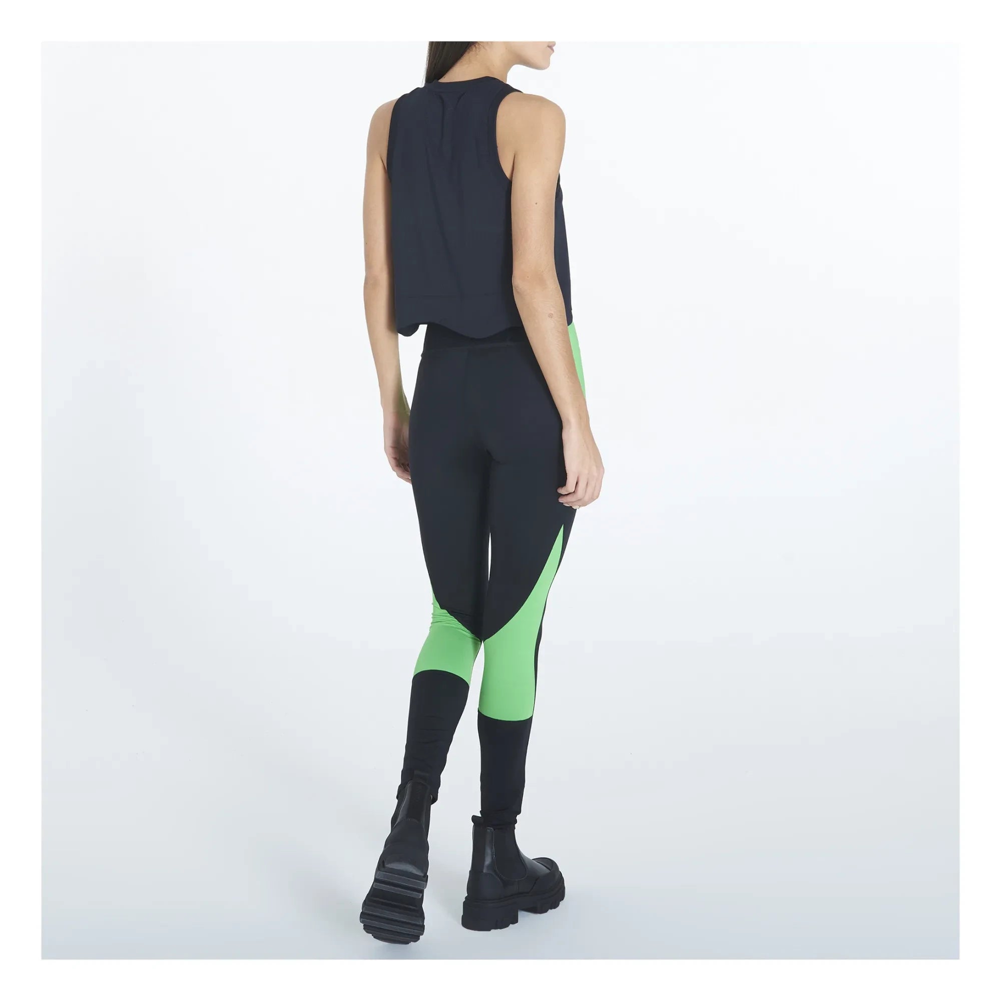 Ganni - Active Mesh Recycelte Oberteil | Schwarz