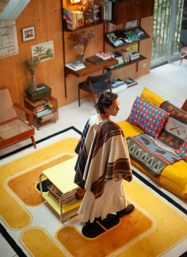 La Méricaine - Wappos Wolle Poncho | Braun