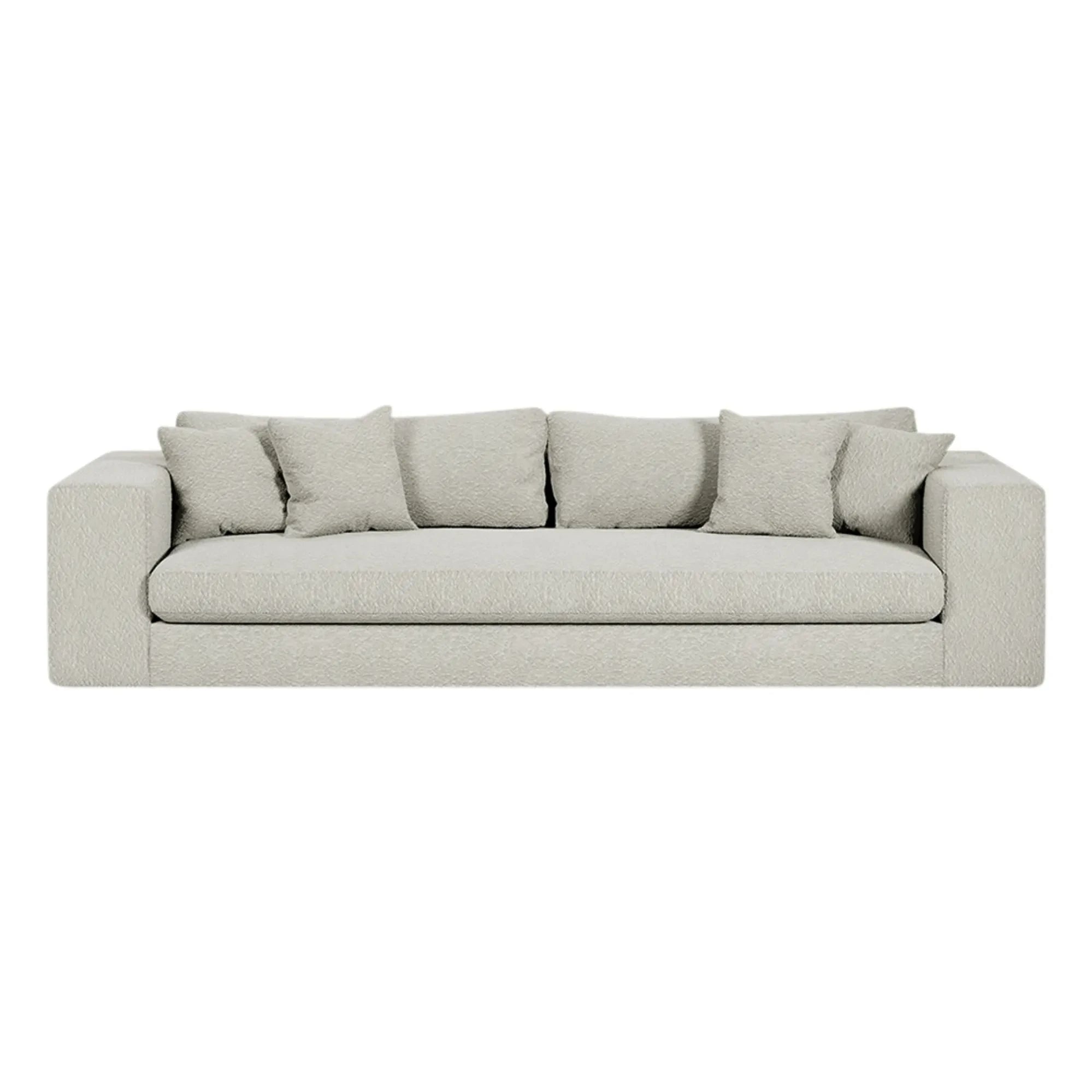 Panac Edition - Bellechasse 4-Sitzer Bouclé-Sofa - 275 cm | Cremeweiß