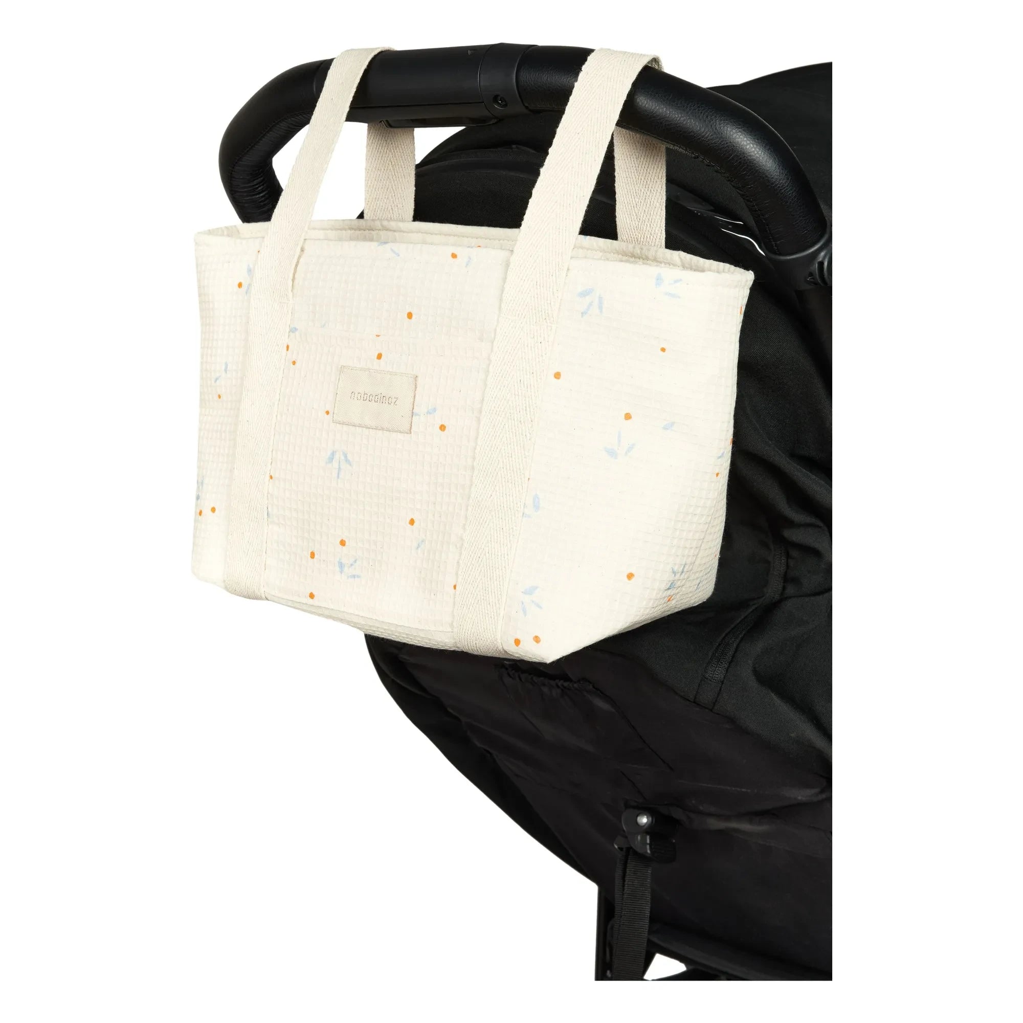 Nobodinoz - Kinderwagen-Organizer Opera Orange Cherries | Beige