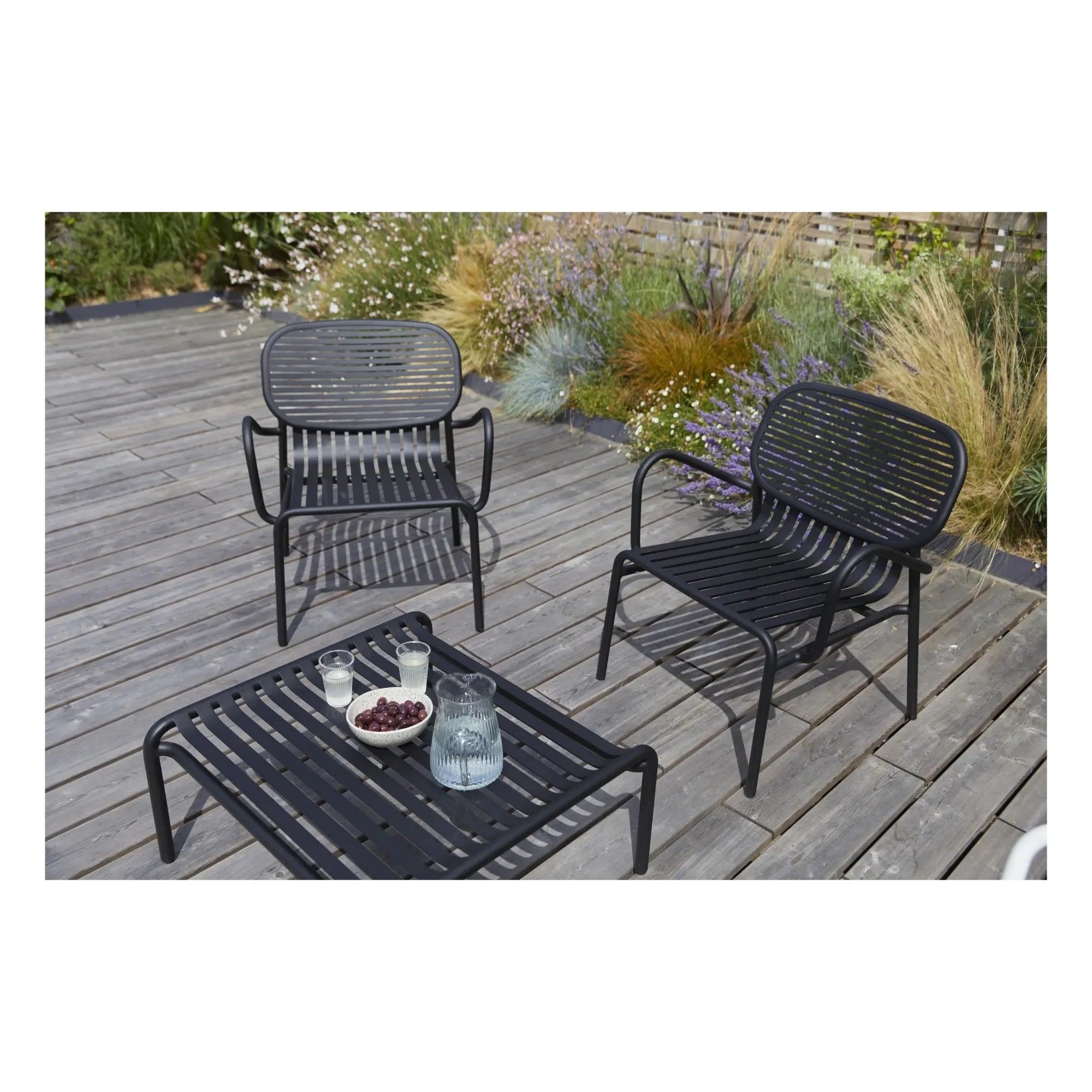 Kleiner Backfisch - Wochenend-Sofa - 2er Set | Schwarz