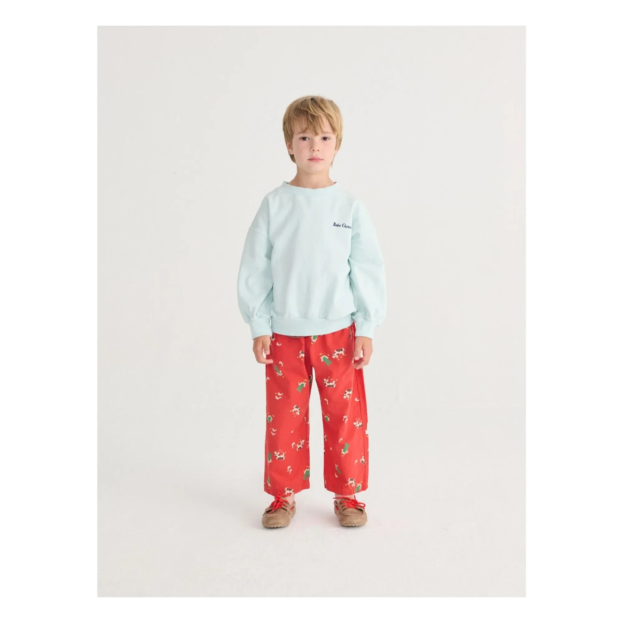 Bobo Choses - Mr Pickles Sweatshirt aus Bio-Baumwolle | Hellblau