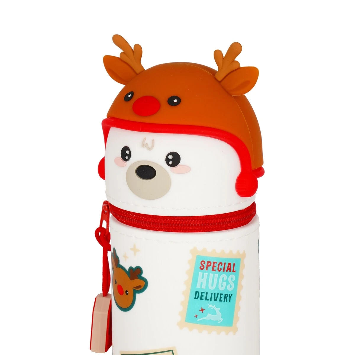 Legami - 2-in-1 Silikon Weihnachtsschreibetui Eisbär - Kawaii